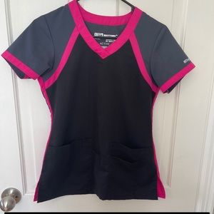 Grey’s Anatomy color block scrub top